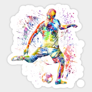 Soccer - Goal - Soccer Player Sticker